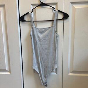 Express Strappy Back Light Blue Bodysuit